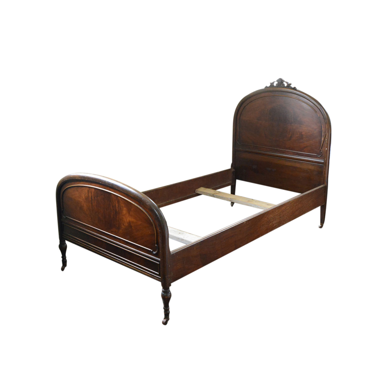 Antique Victorian Twin-Size Walnut Bed Frame
