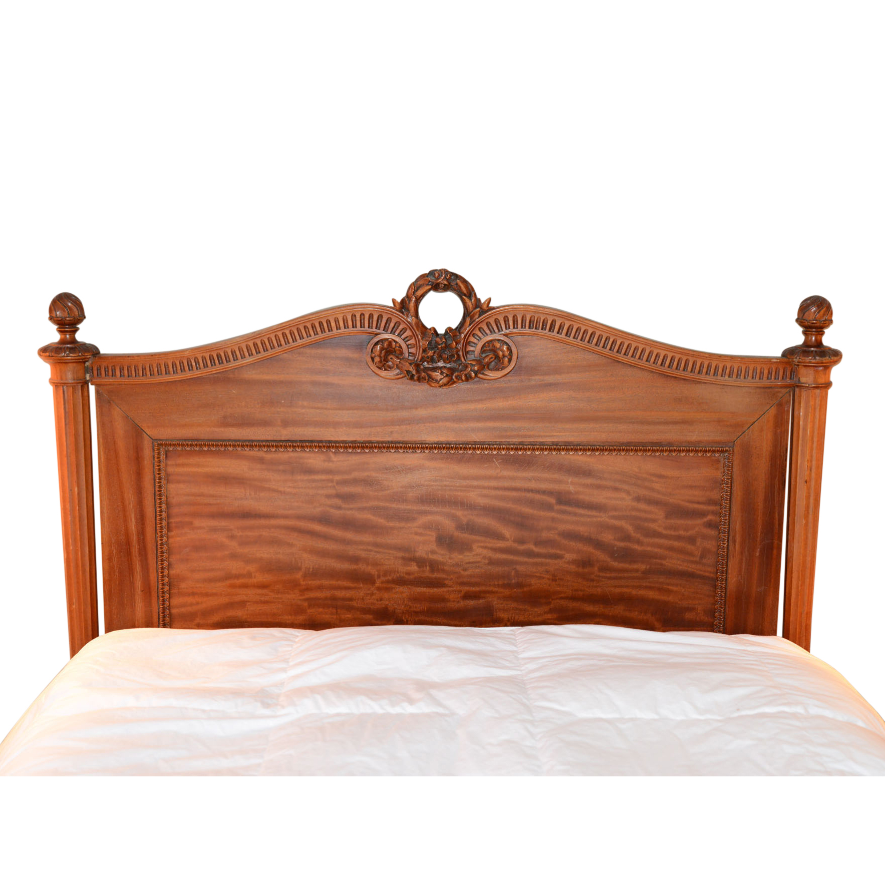 Carved Full Size Bed Frame