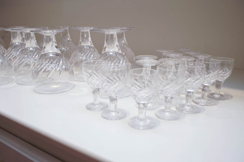 Vintage Stuart Crystal "Medley" Stemware