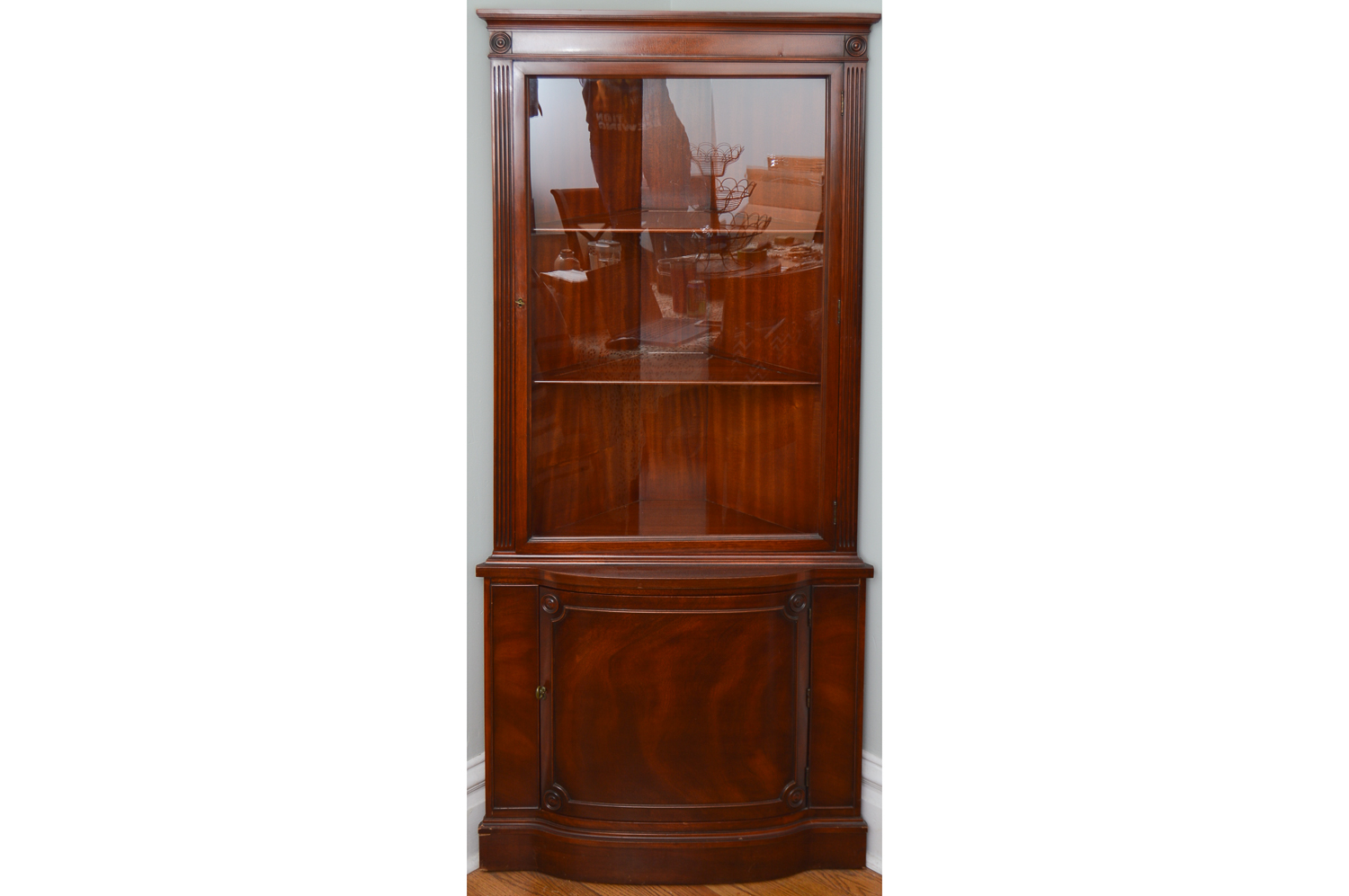 Vintage Corner Display Cabinet