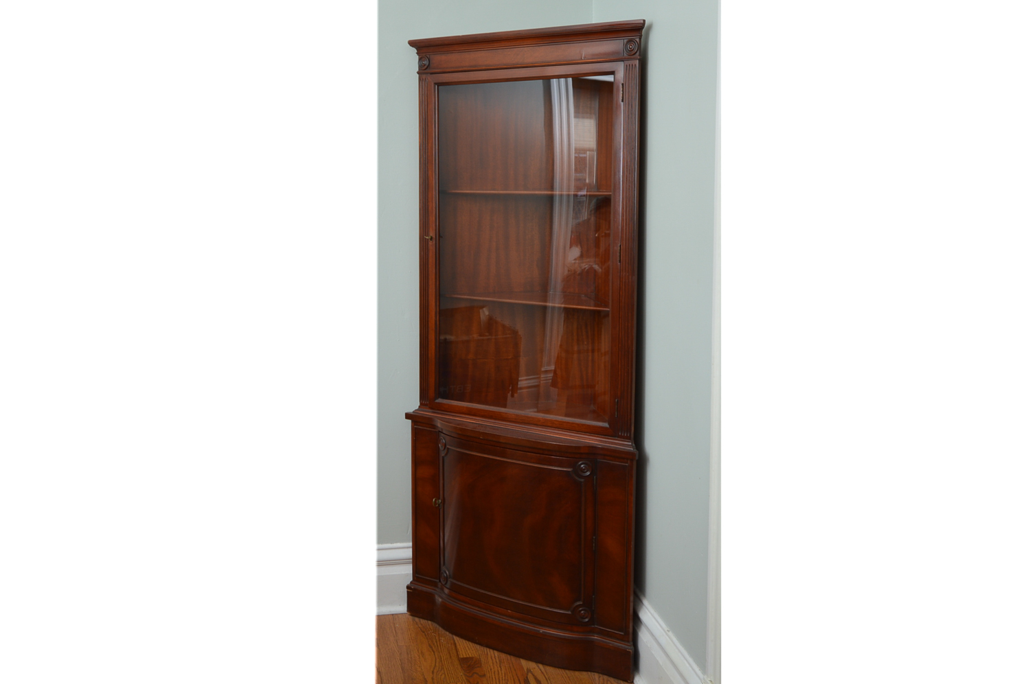 Vintage Corner Display Cabinet