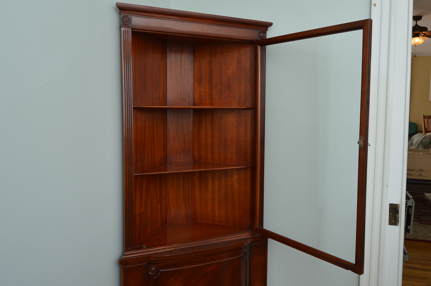 Vintage Corner Display Cabinet