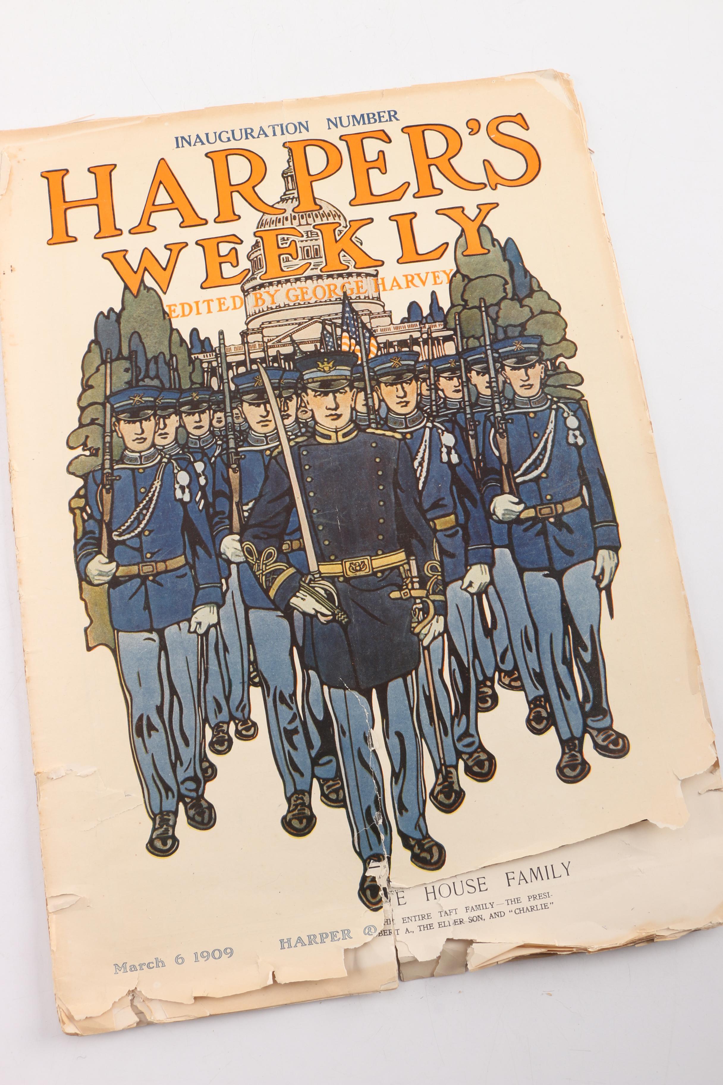 President Taft White House Dinner Invitation, Family Photos, Books and Ephemera