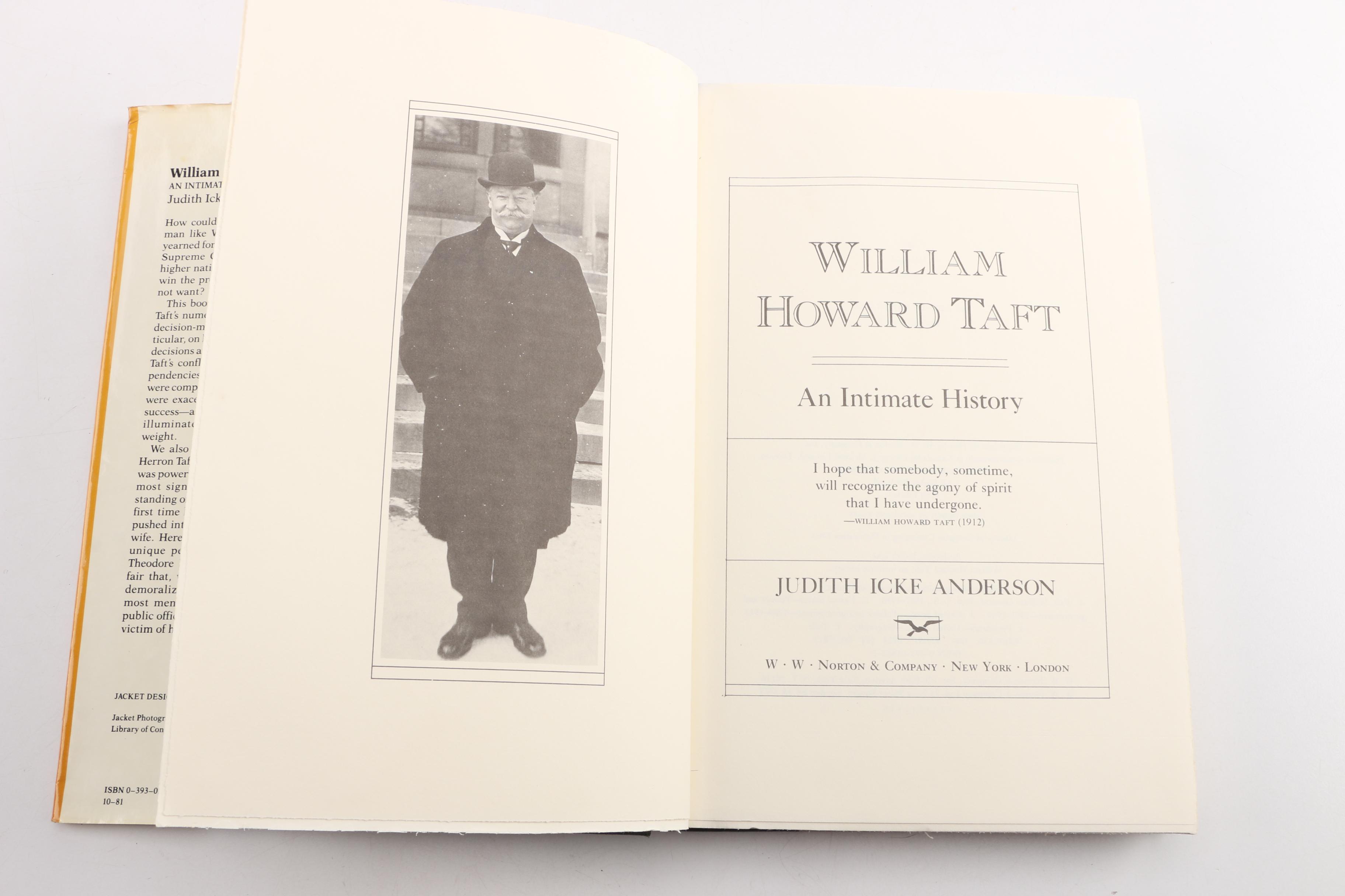 President Taft White House Dinner Invitation, Family Photos, Books and Ephemera