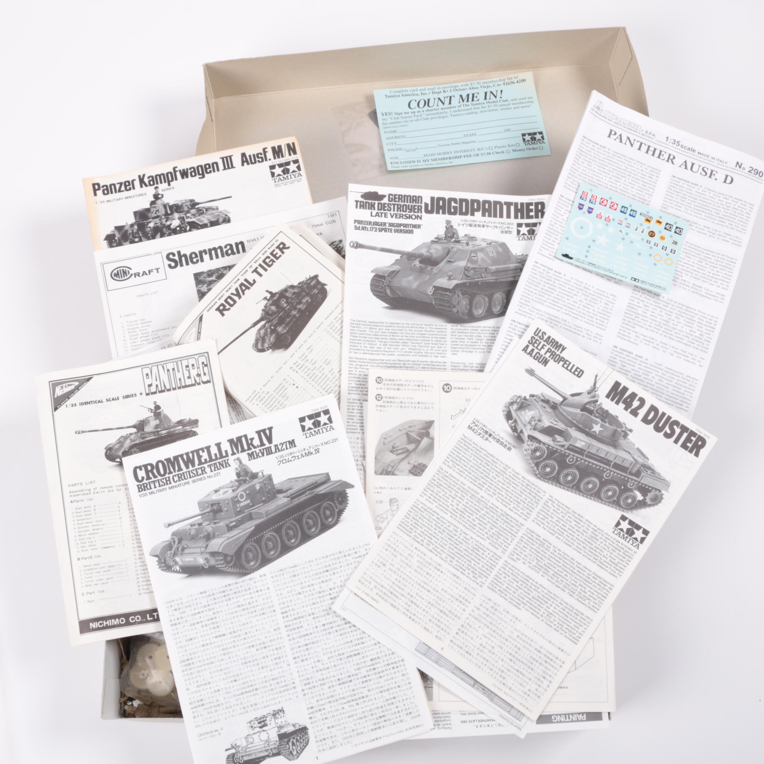 Tamiya 1/35 Scale Military Model Kits