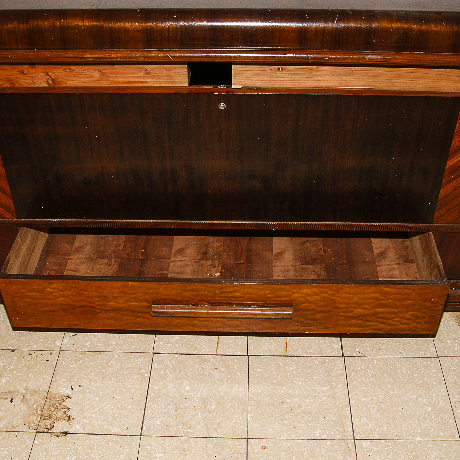 Art Deco Veneered Trunk