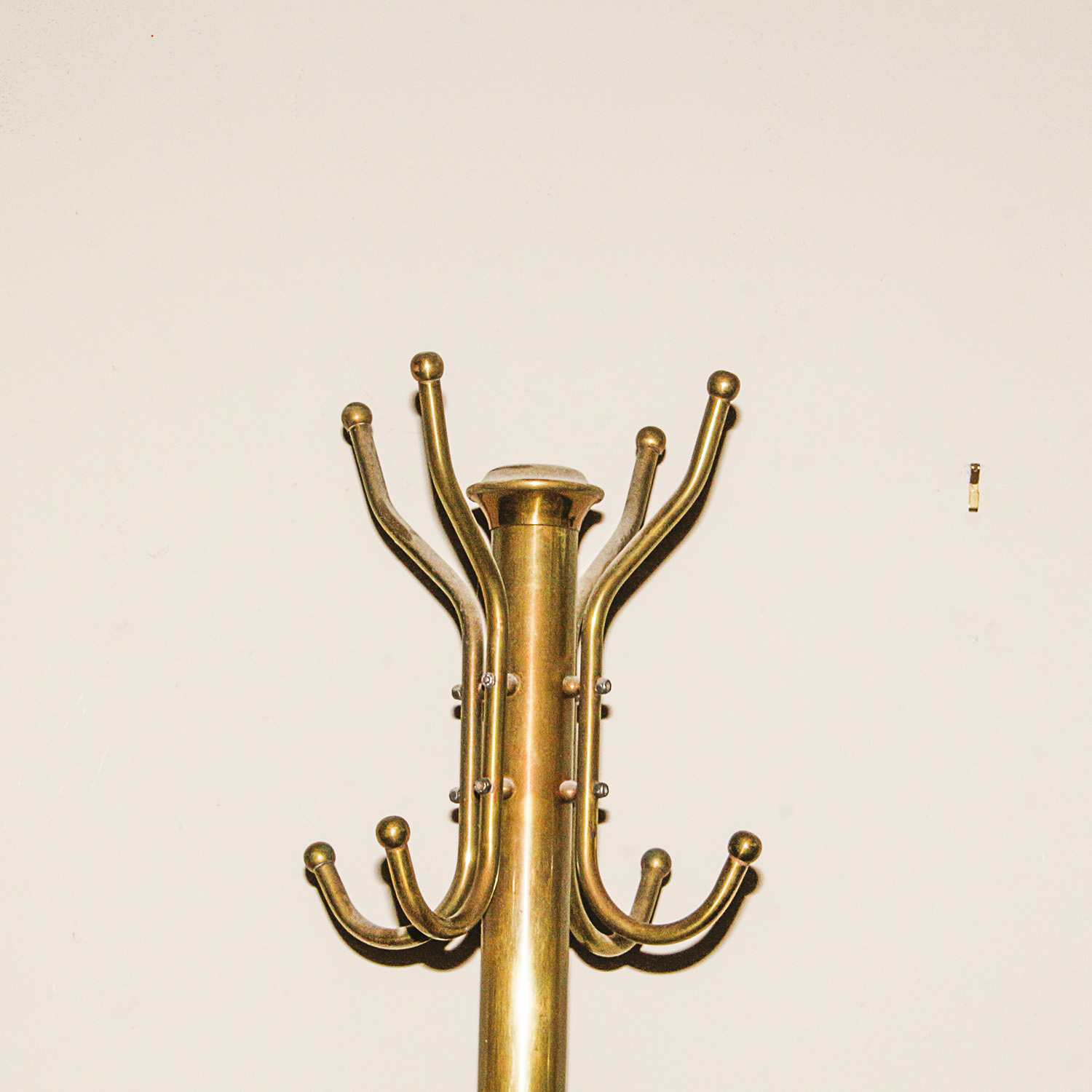 Brass-Tone Metal Coat Rack