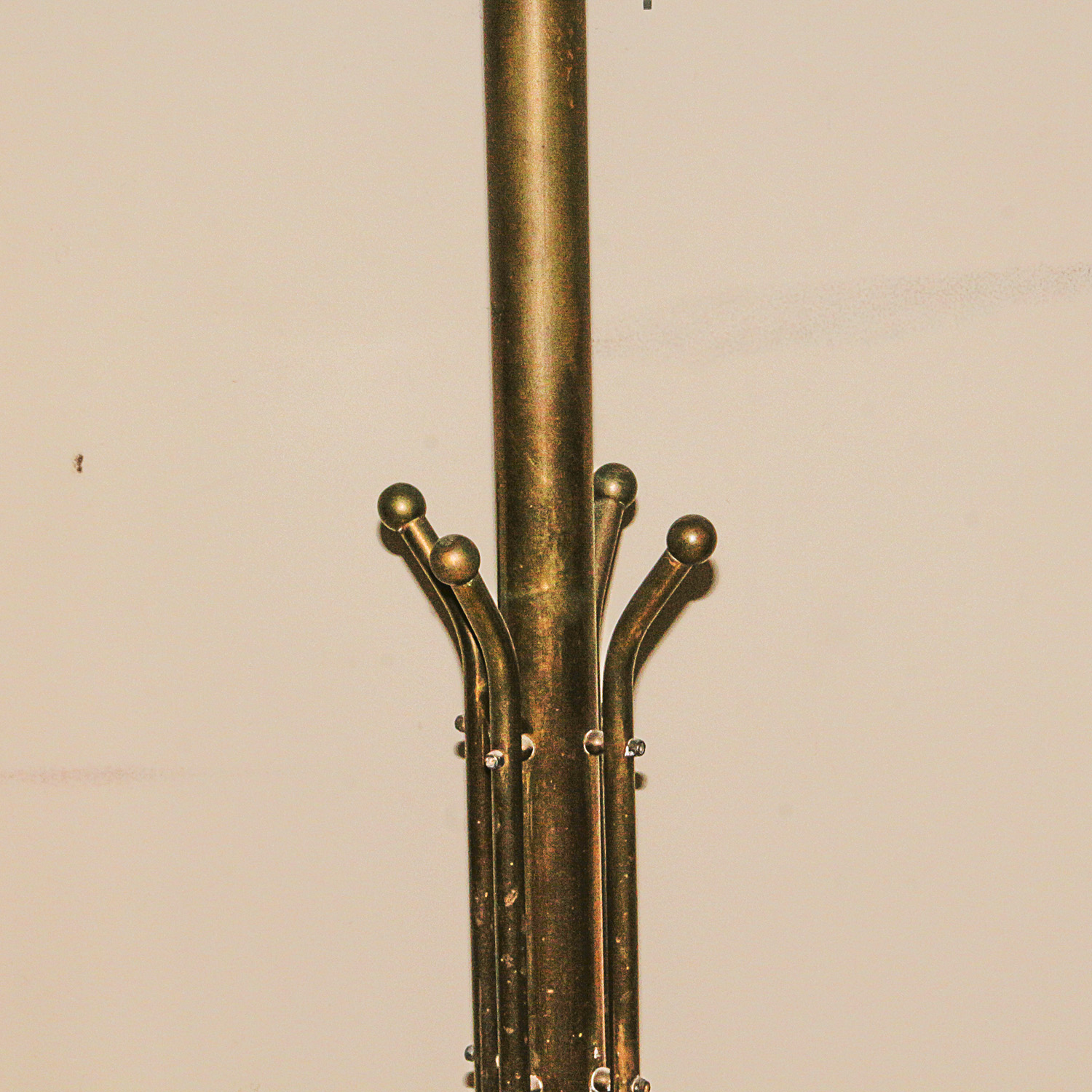 Brass-Tone Metal Coat Rack