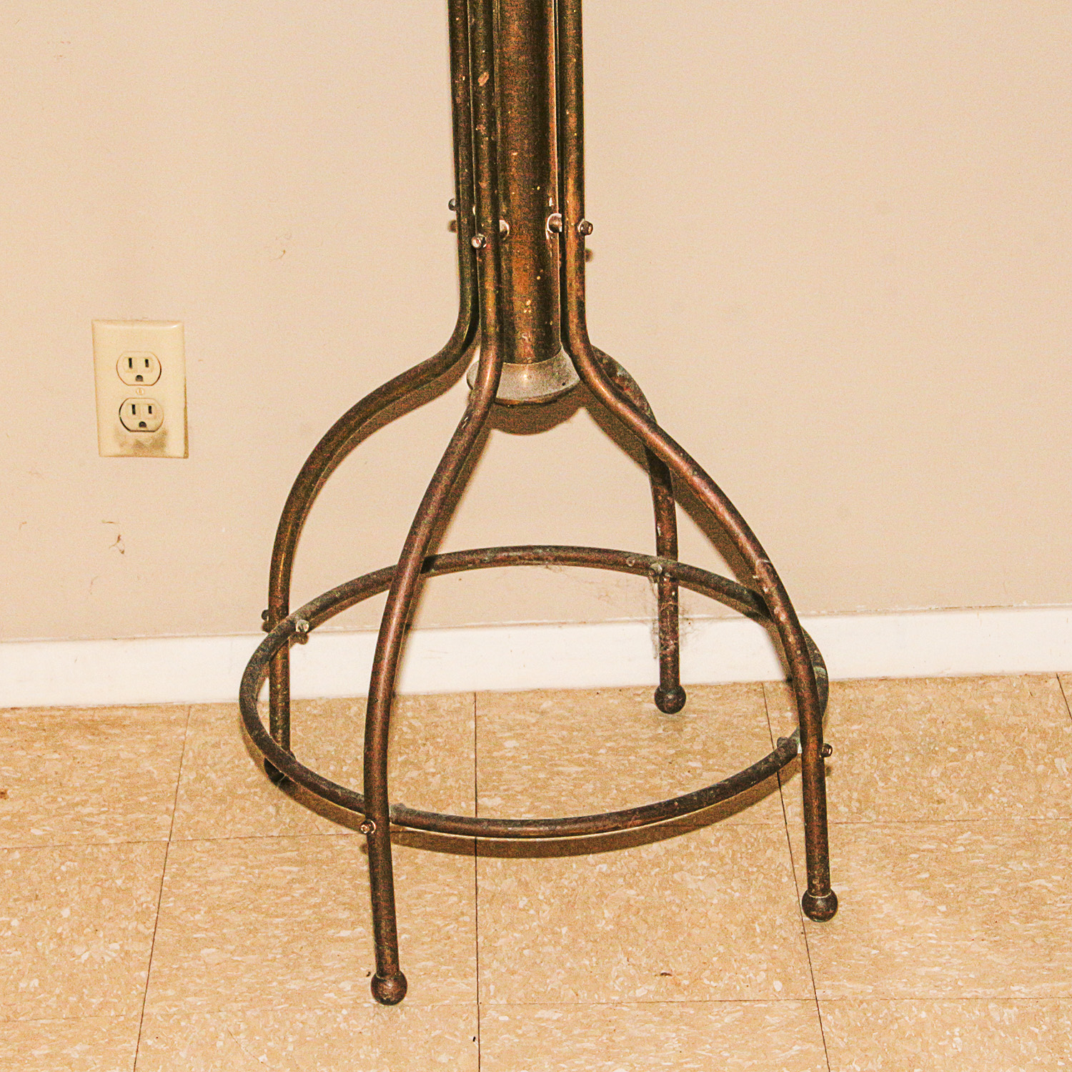 Brass-Tone Metal Coat Rack