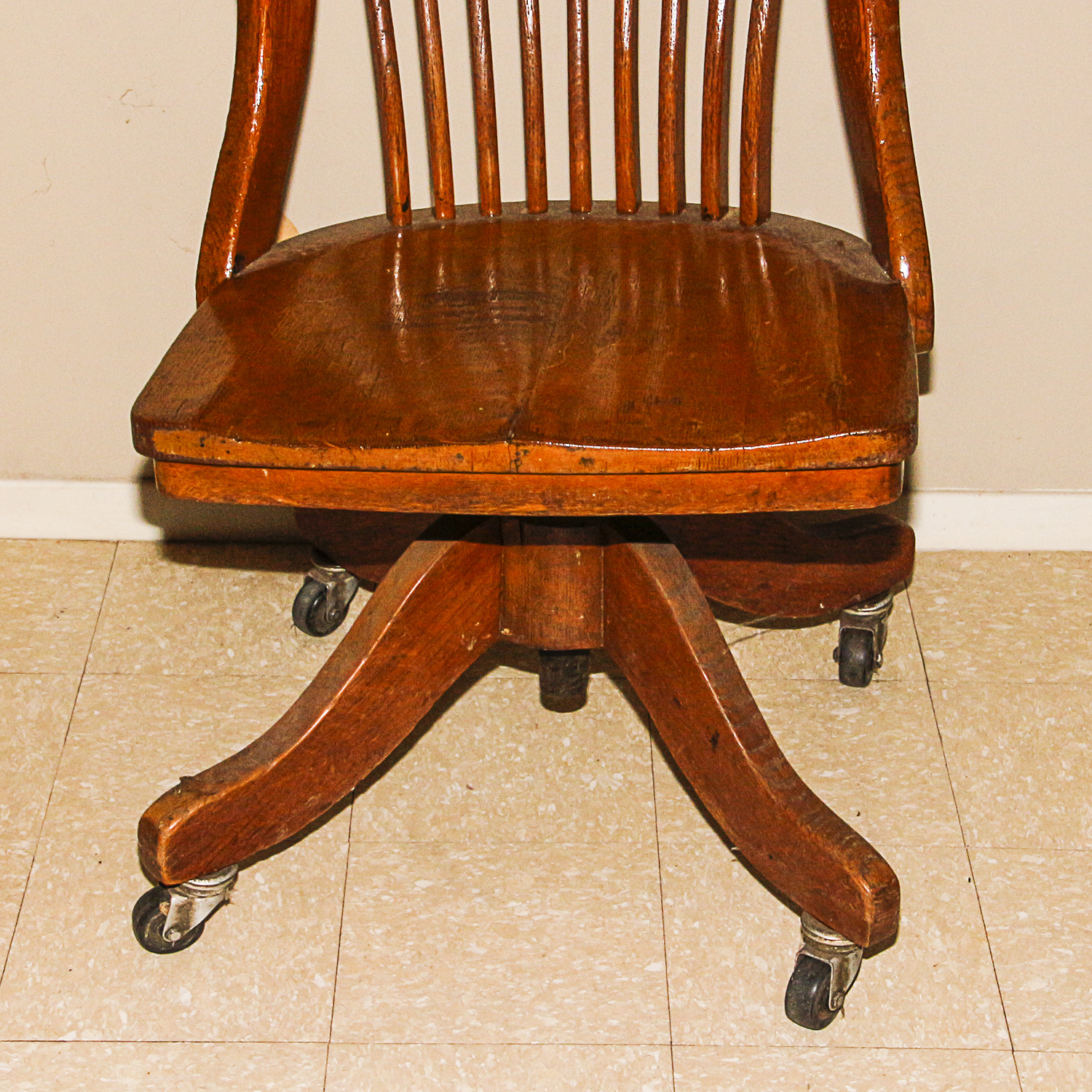 Vintage Wooden Office Chair