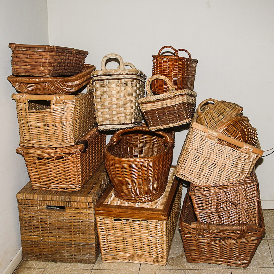 Assortment of Woven Baskets