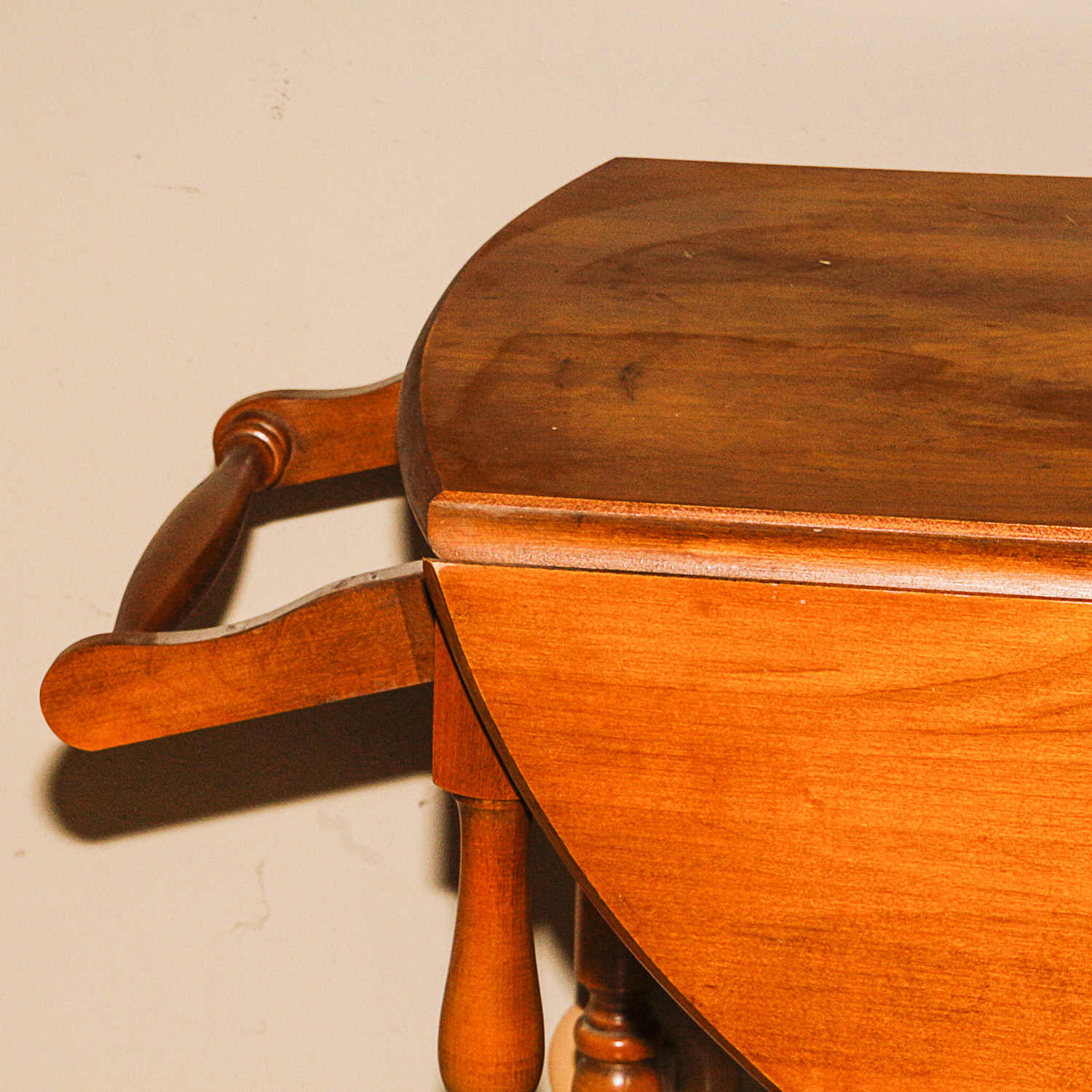 Vintage Drop Leaf Maple Tea Cart