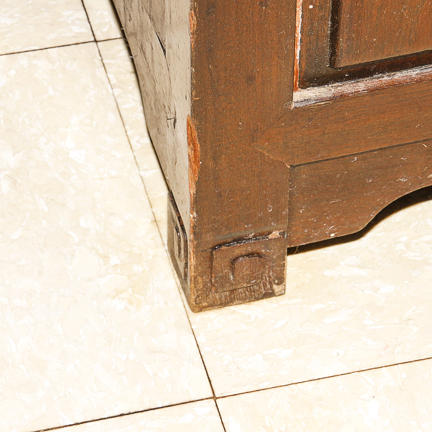 Vintage Asian Inspired Teak Cabinet