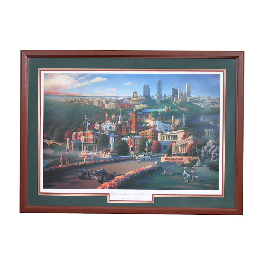 Framed Print of Indianapolis after Rush Cole