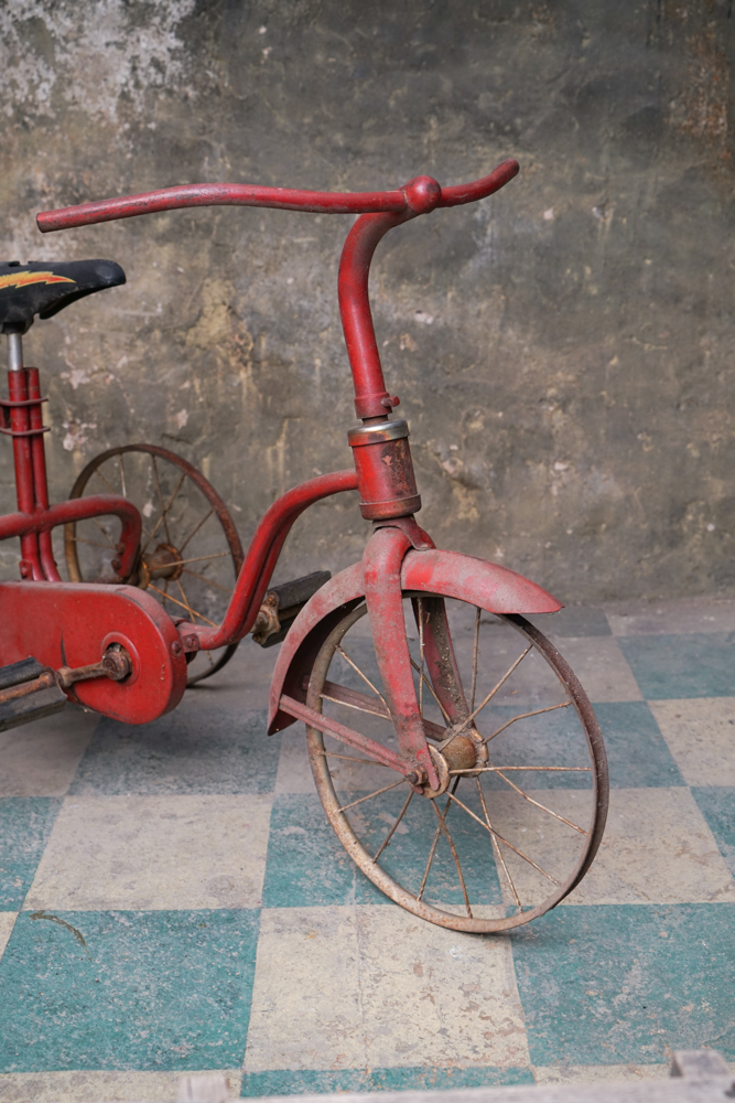 Vintage Red Chain Driven Tricycle
