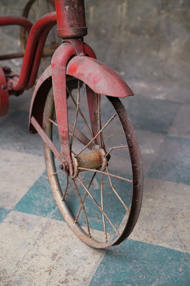 Vintage Red Chain Driven Tricycle