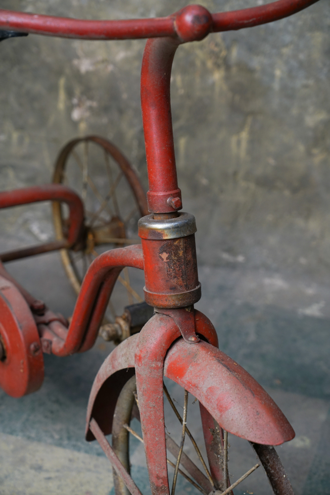 Vintage Red Chain Driven Tricycle