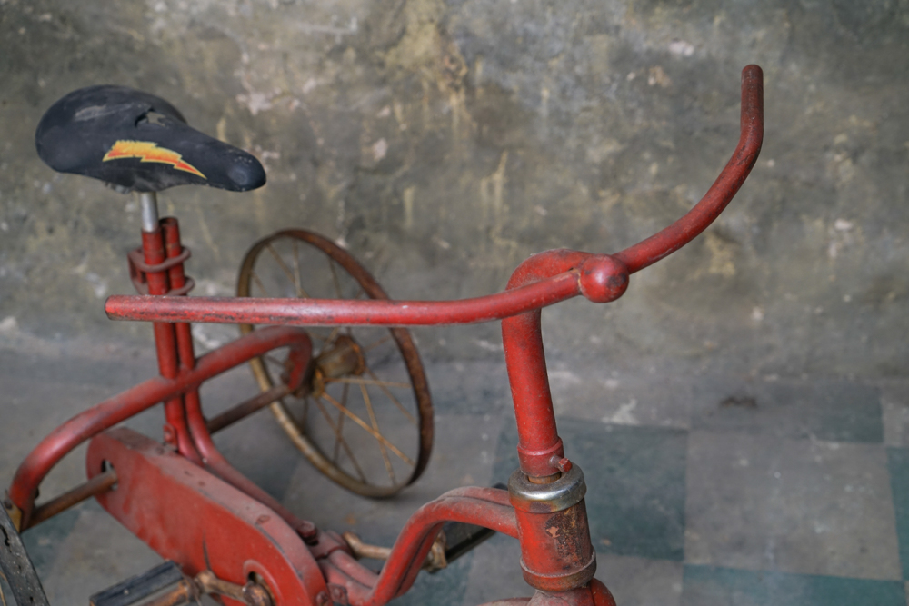 Vintage Red Chain Driven Tricycle