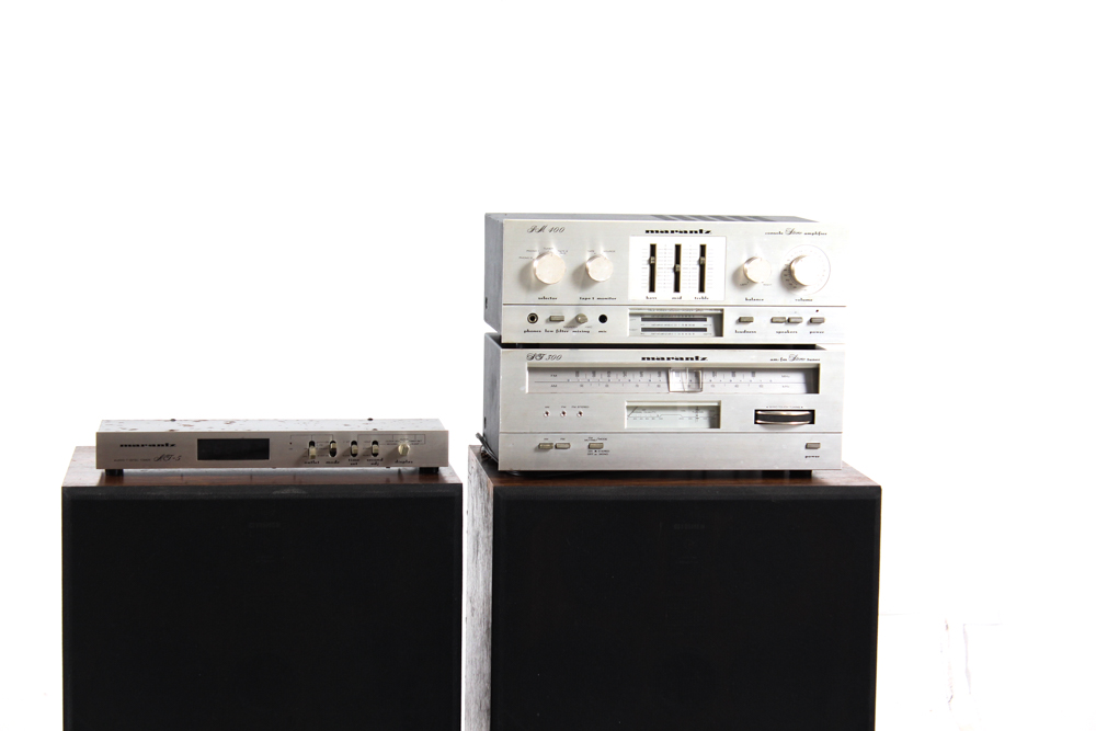 Vintage Marantz Stereo with Fischer DC15 Floor Speakers