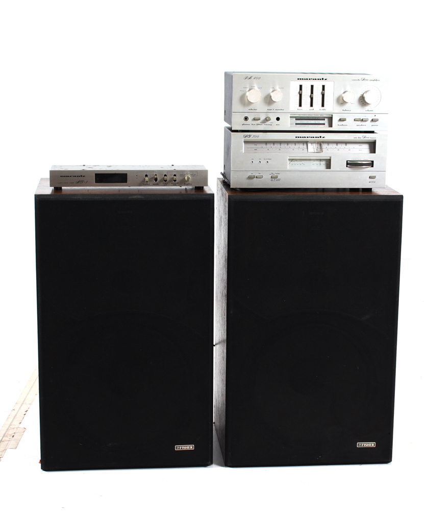 Vintage Marantz Stereo with Fischer DC15 Floor Speakers