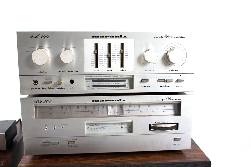 Vintage Marantz Stereo with Fischer DC15 Floor Speakers