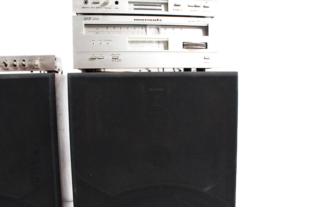 Vintage Marantz Stereo with Fischer DC15 Floor Speakers