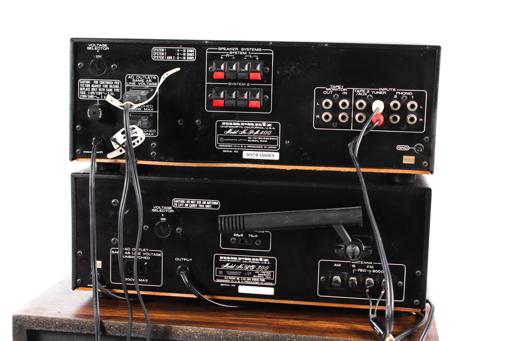 Vintage Marantz Stereo with Fischer DC15 Floor Speakers