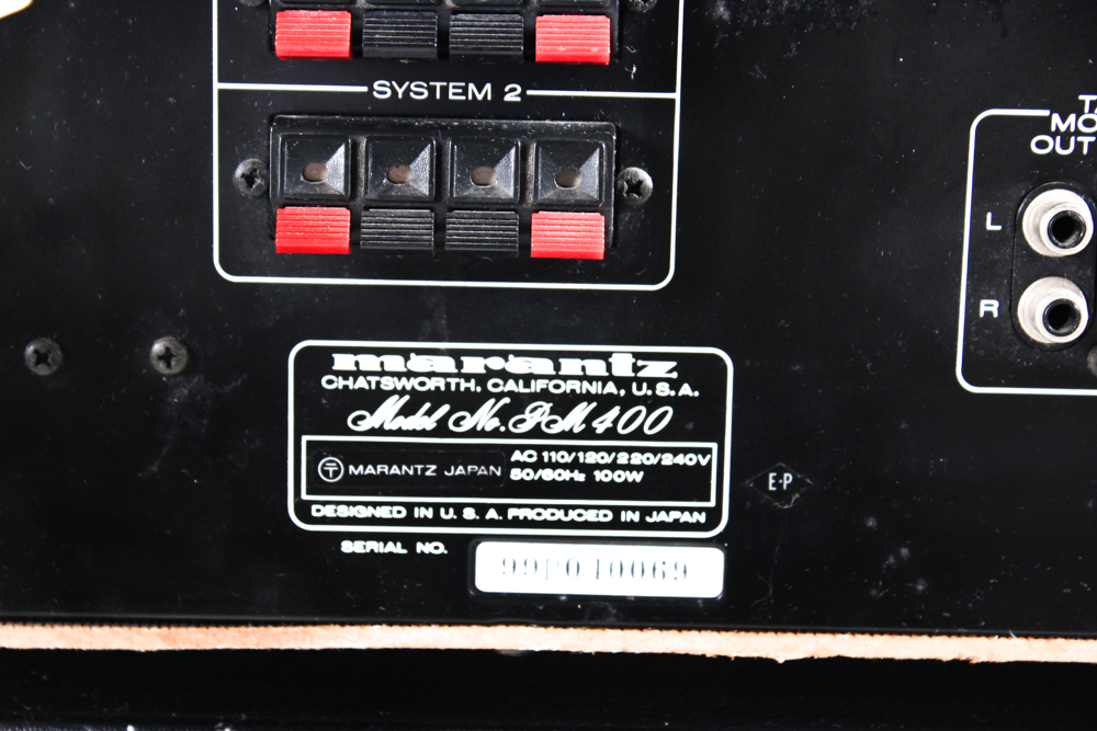 Vintage Marantz Stereo with Fischer DC15 Floor Speakers