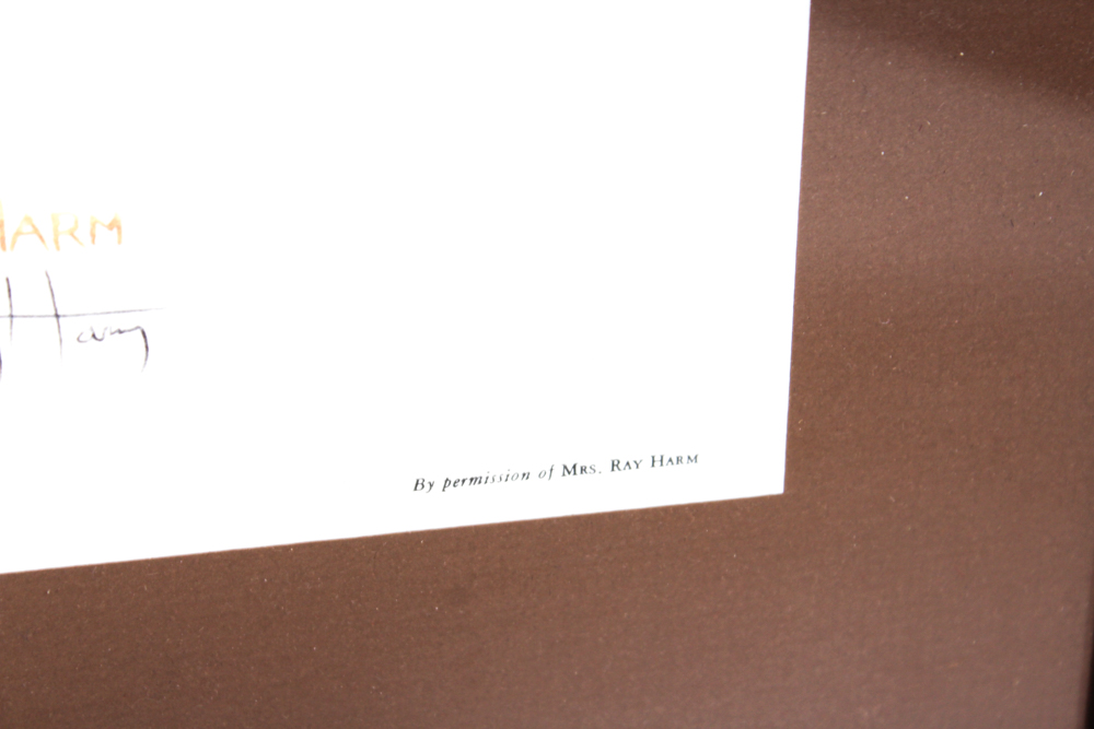 Ray Harm Signed "Carolina Wren" Offset Lithograph Print