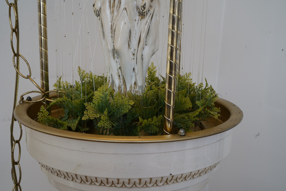 Vintage Oil Rain Lamp Featuring the Three Graces