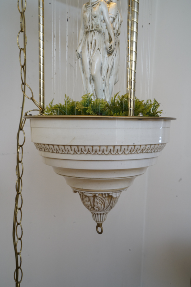 Vintage Oil Rain Lamp Featuring the Three Graces