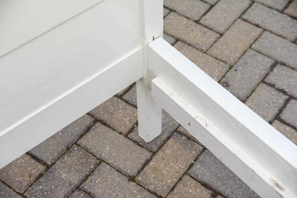 Eastlake Painted Oak Twin Bed Frame