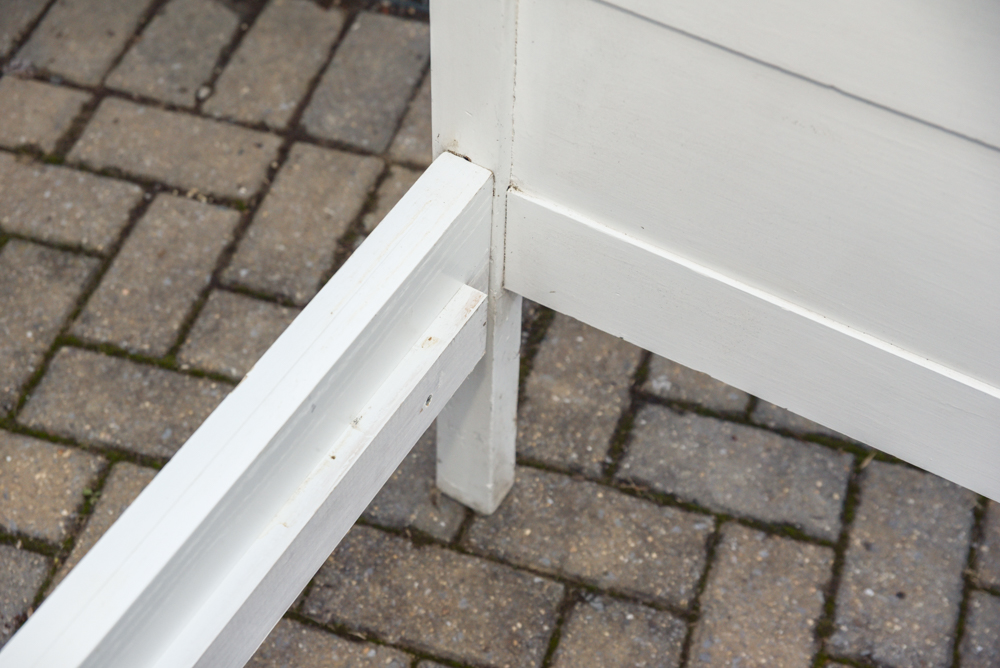 Eastlake Painted Oak Twin Bed Frame