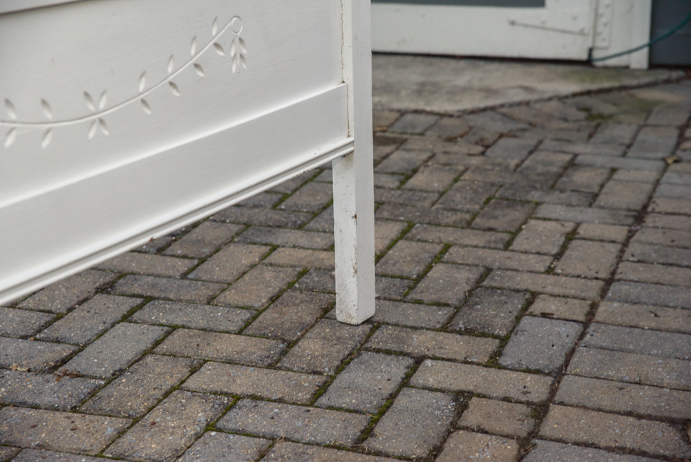 Eastlake Painted Oak Twin Bed Frame