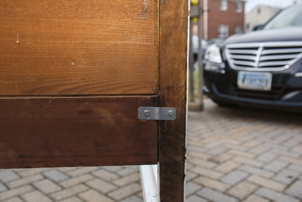 Eastlake Painted Oak Twin Bed Frame