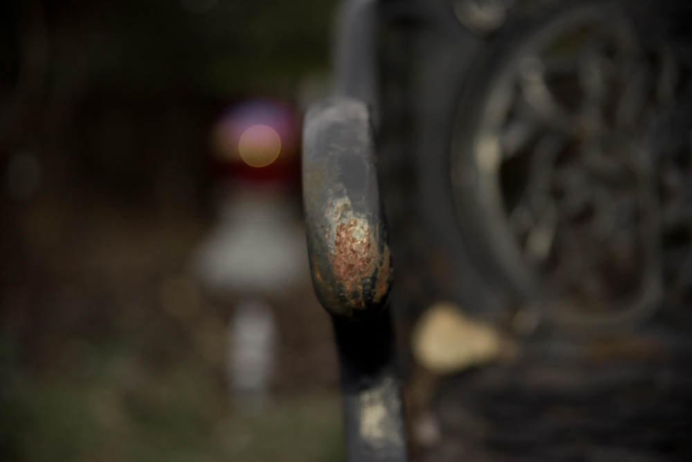 Wrought Iron Outdoor Bench