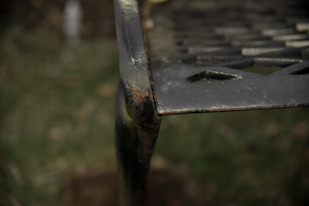 Wrought Iron Outdoor Bench