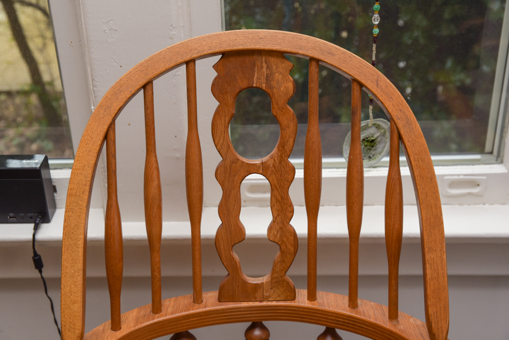Pair of Vintage Windsor Style Armchairs