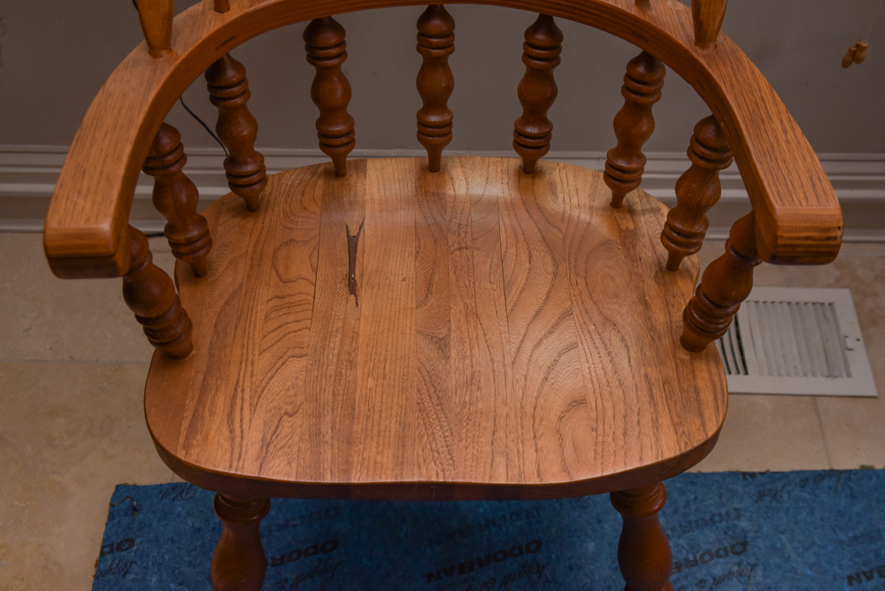 Pair of Vintage Windsor Style Armchairs