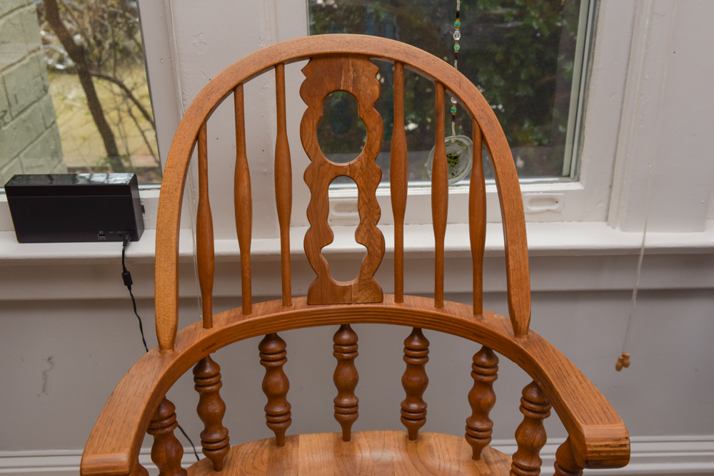 Pair of Vintage Windsor Style Armchairs