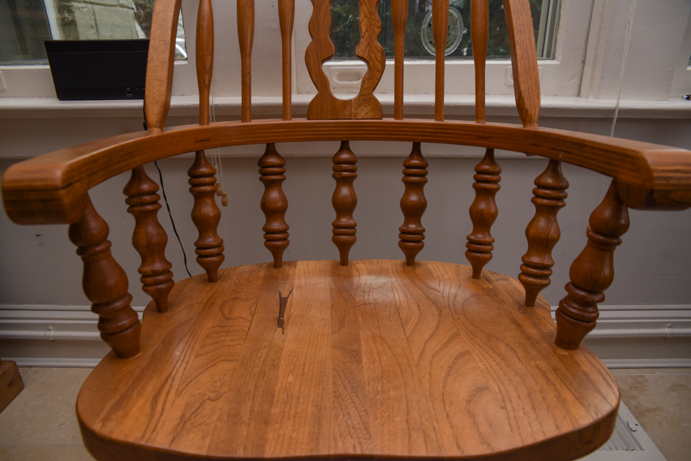 Pair of Vintage Windsor Style Armchairs