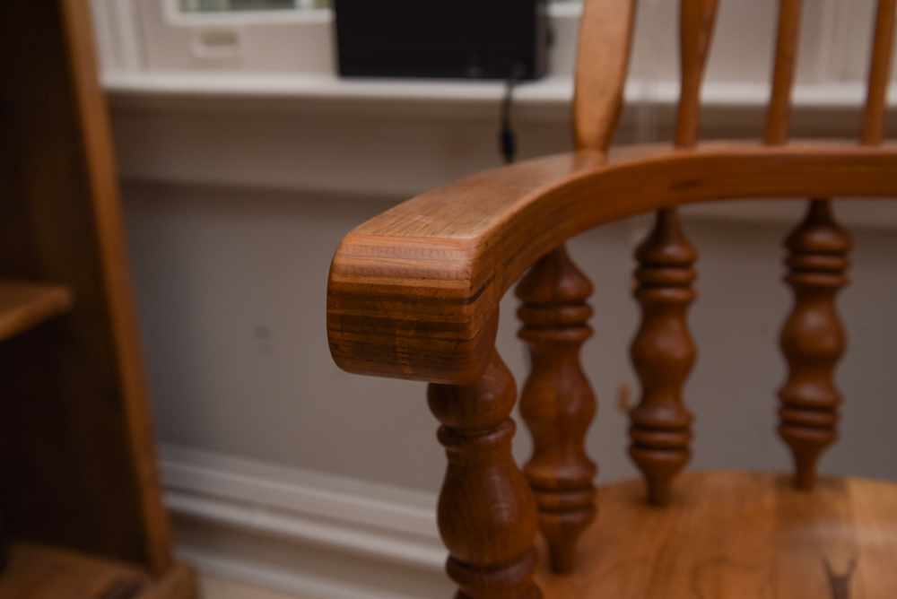 Pair of Vintage Windsor Style Armchairs
