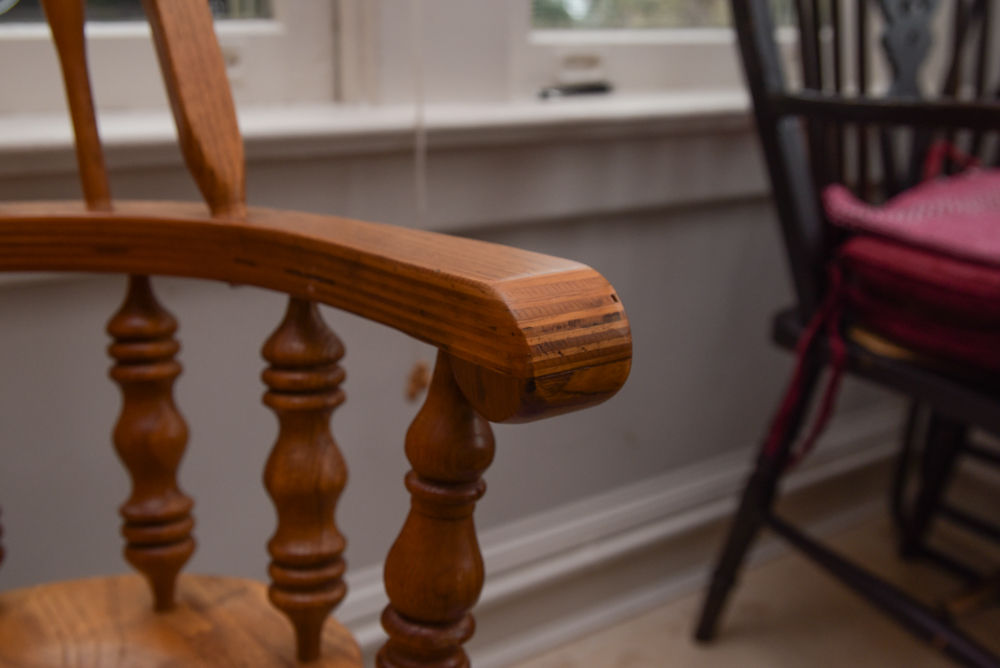 Pair of Vintage Windsor Style Armchairs