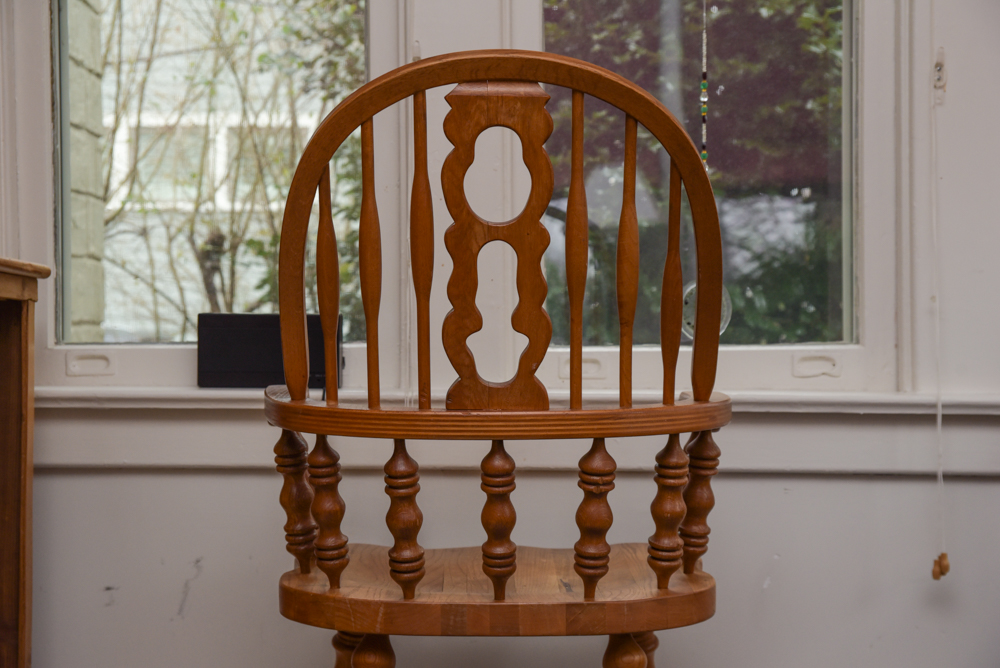 Pair of Vintage Windsor Style Armchairs