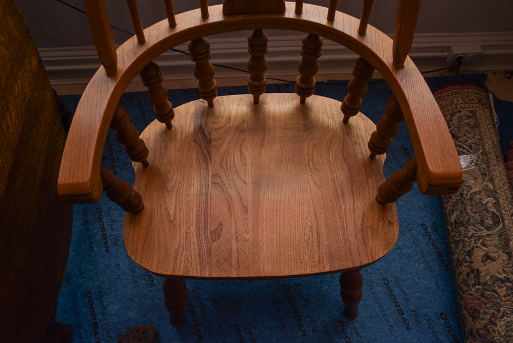 Pair of Vintage Windsor Style Armchairs