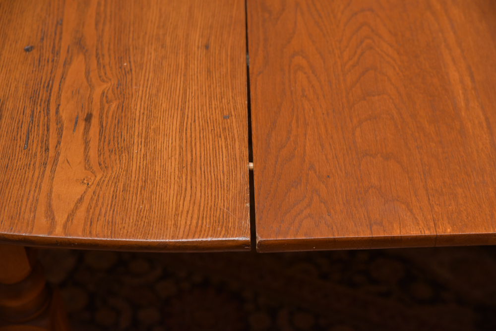 Vintage Dining Table with Windsor Style Chairs