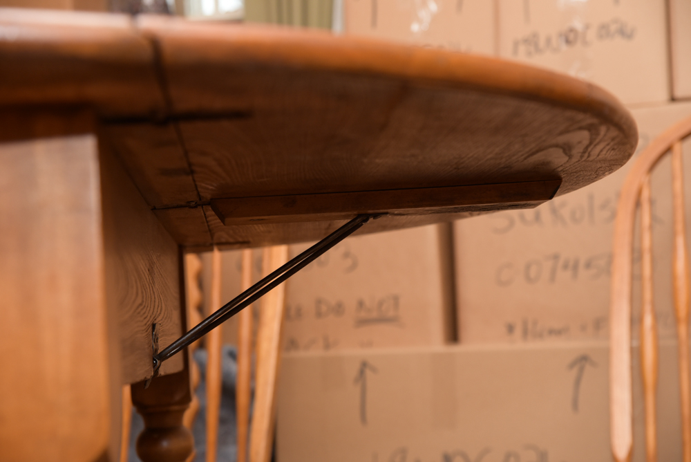 Vintage Dining Table with Windsor Style Chairs