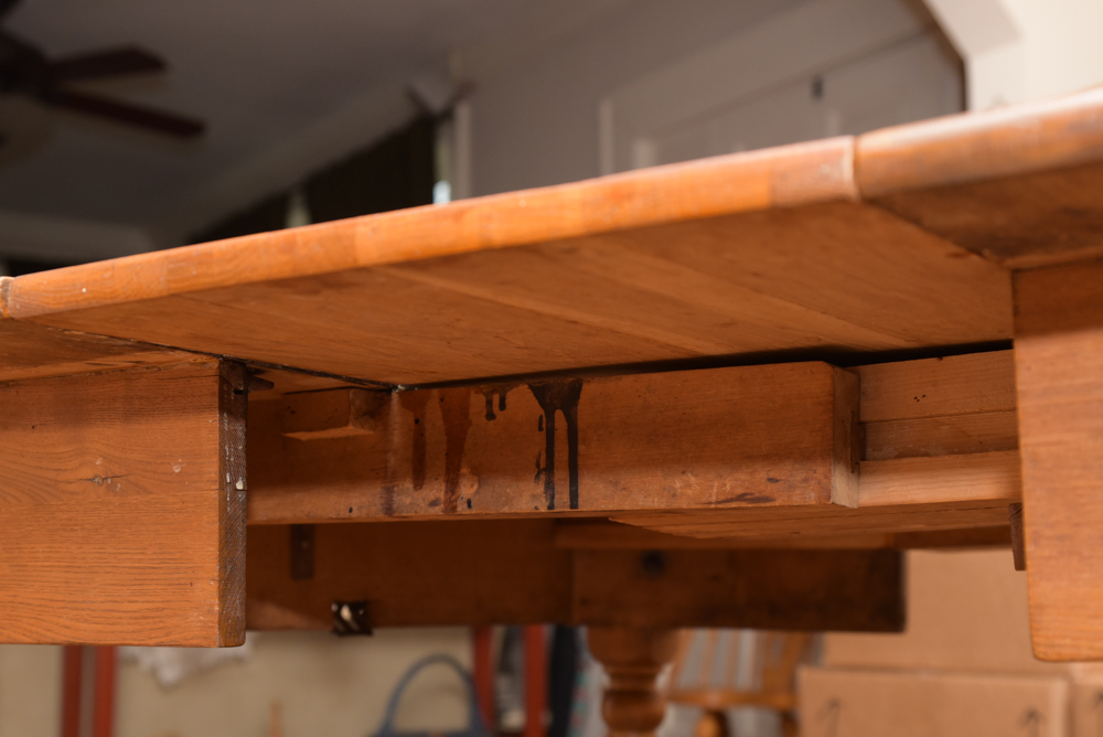Vintage Dining Table with Windsor Style Chairs