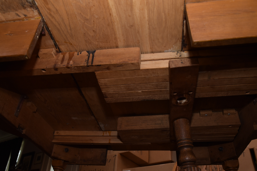 Vintage Dining Table with Windsor Style Chairs