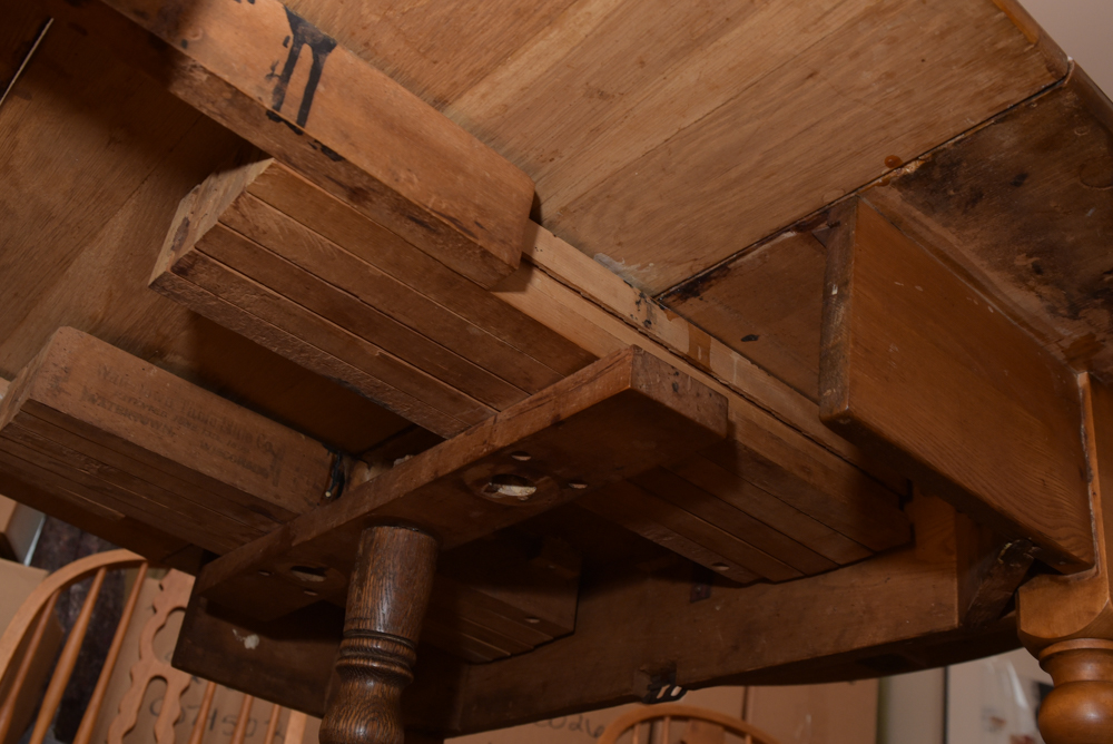 Vintage Dining Table with Windsor Style Chairs